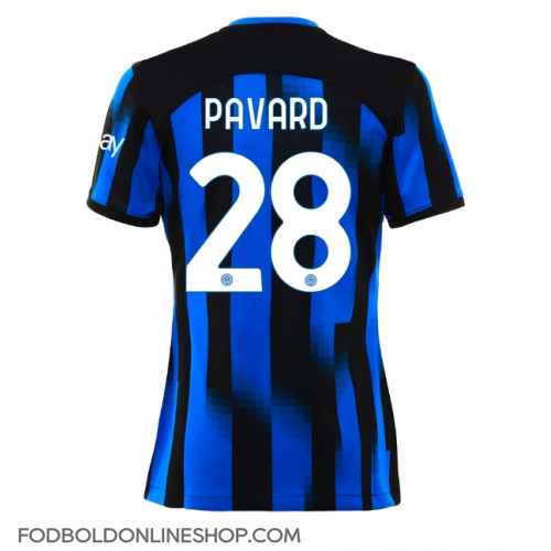 Inter Milan Benjamin Pavard #28 Hjemmebanetrøje Dame 2023-24 Kortærmet